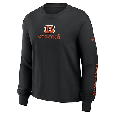 Cincinnati Bengals Boxy Women's Nike NFL Long-Sleeve T-Shirt