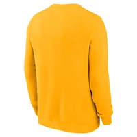 West Virginia Mountaineers Primetime Primary Stack Men's Nike College Pullover Crew