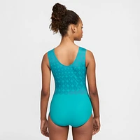 Nike Gymnastics Swoosh Printed Performance Leotard