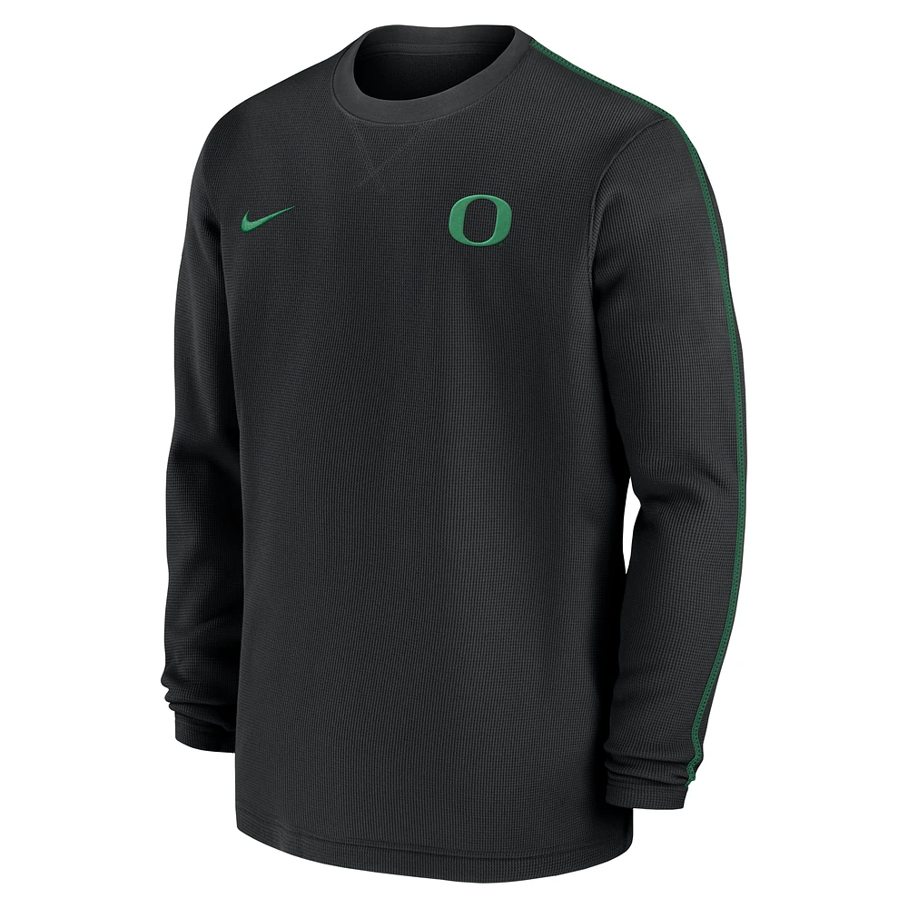 Oregon Ducks Sideline Coach Men's Nike College Long-Sleeve Top