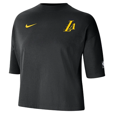 Los Angeles Lakers 2023/24 City Edition Women's Nike NBA Courtside Boxy T-Shirt