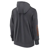 Texas Longhorns Sideline Team Issue Men's Nike College Full-Zip Hoodie