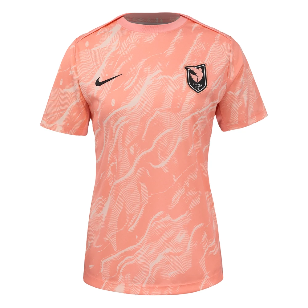 Angel City FC 2025 Women's Nike NWSL Short-Sleeve Pre-Match Top