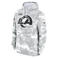 Los Angeles Rams Salute to Service Primary Edge Club Men's Nike NFL Pullover Hoodie