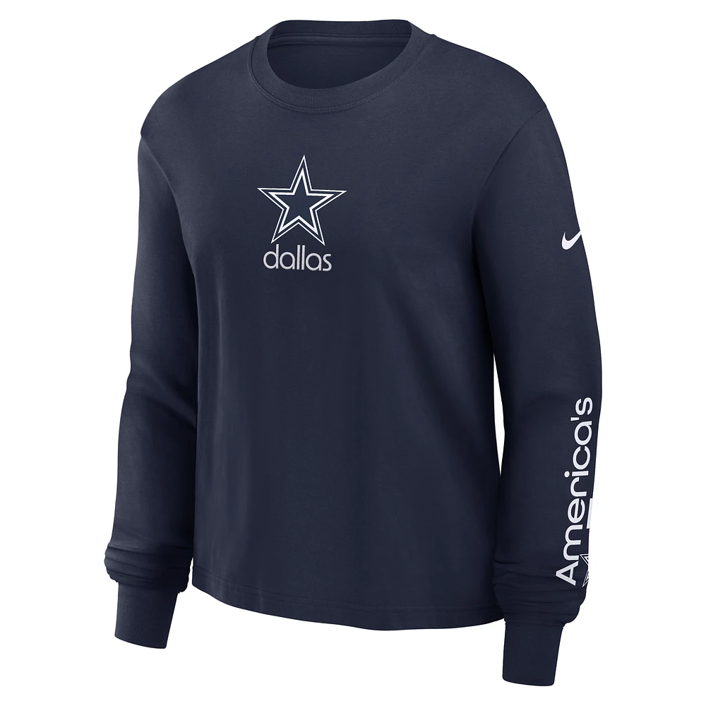 Dallas Cowboys Boxy Women's Nike NFL Long-Sleeve T-Shirt