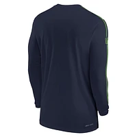 Seattle Seahawks Sideline Coach Men's Nike Dri-FIT NFL Long-Sleeve Top