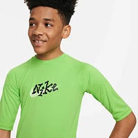 Nike Swim Scribble Big Kids' (Boys') Short-Sleeve Hydroguard