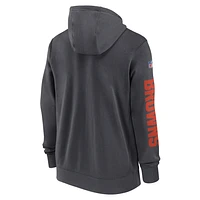 Cleveland Browns Sideline Team Issue Club Men's Nike Full Zip Hoodie