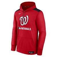 Washington Nationals Authentic Collection Men's Nike Therma MLB Pullover Hoodie