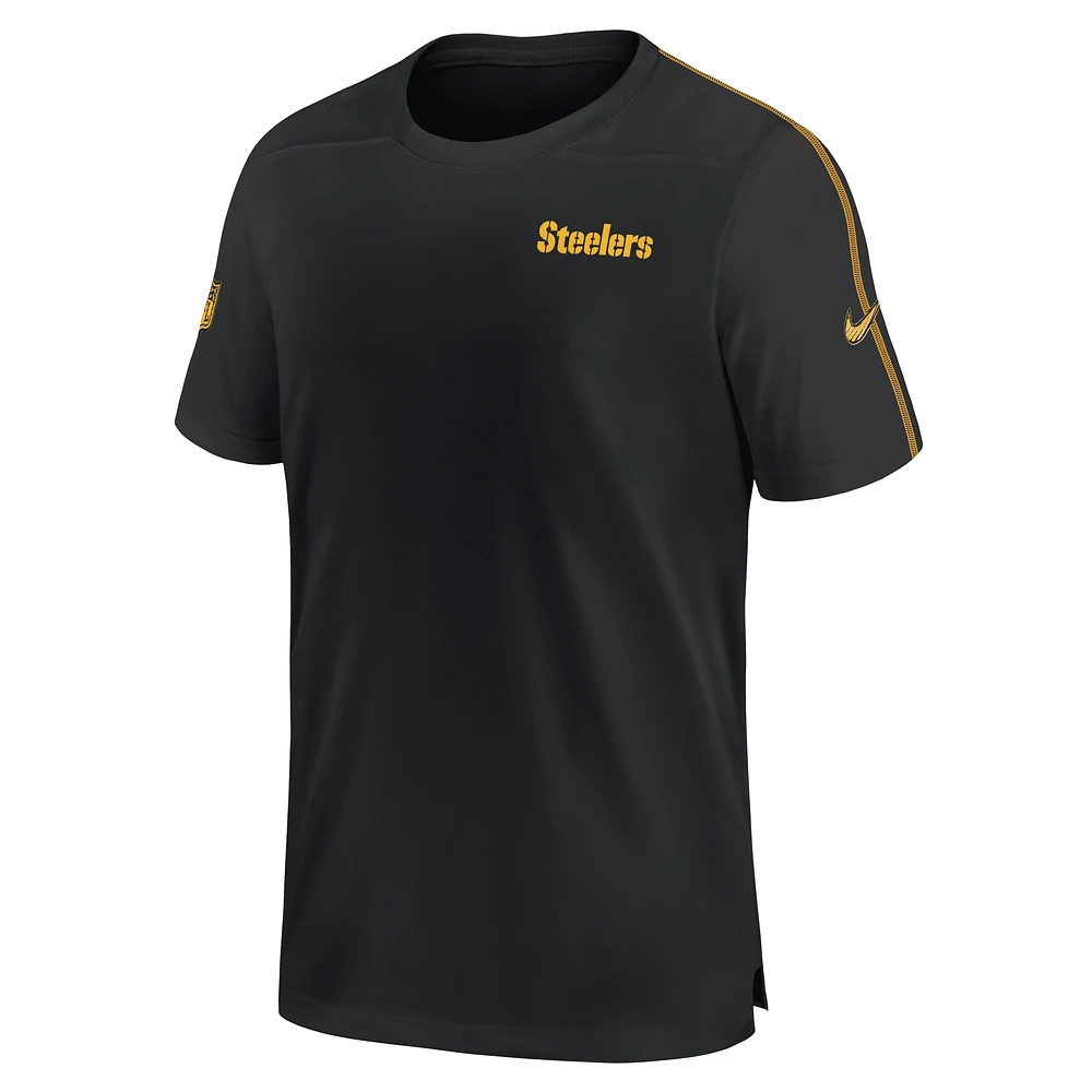 Pittsburgh Steelers Sideline Coach Men's Nike Dri-FIT NFL Top