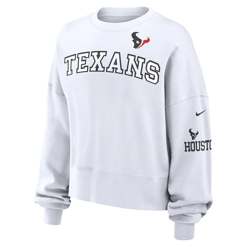 Houston Texans Women's Nike NFL Pullover Crew