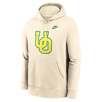 Oregon Natural Vault Logo Men's Nike College Pullover Hoodie