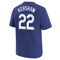 Clayton Kershaw Los Angeles Dodgers 2024 World Series Champions Big Kids' Nike MLB T-Shirt