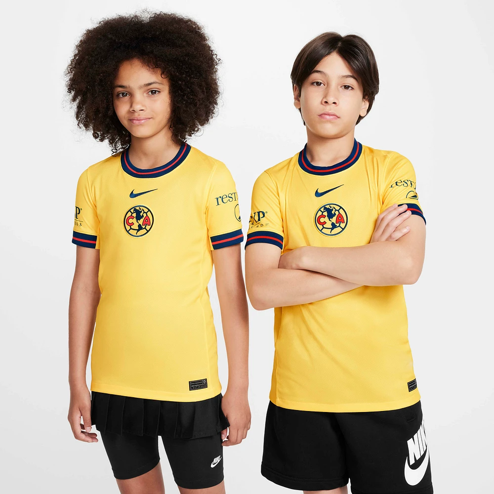 Club América 2024/25 Stadium Home Big Kids' Nike Dri-FIT Soccer Replica Jersey