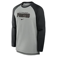 Pittsburgh Pirates Authentic Collection Game Time Men's Nike Breathe MLB Long-Sleeve T-Shirt