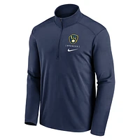 Milwaukee Brewers Franchise Logo Pacer Men's Nike Dri-FIT MLB 1/2-Zip Jacket