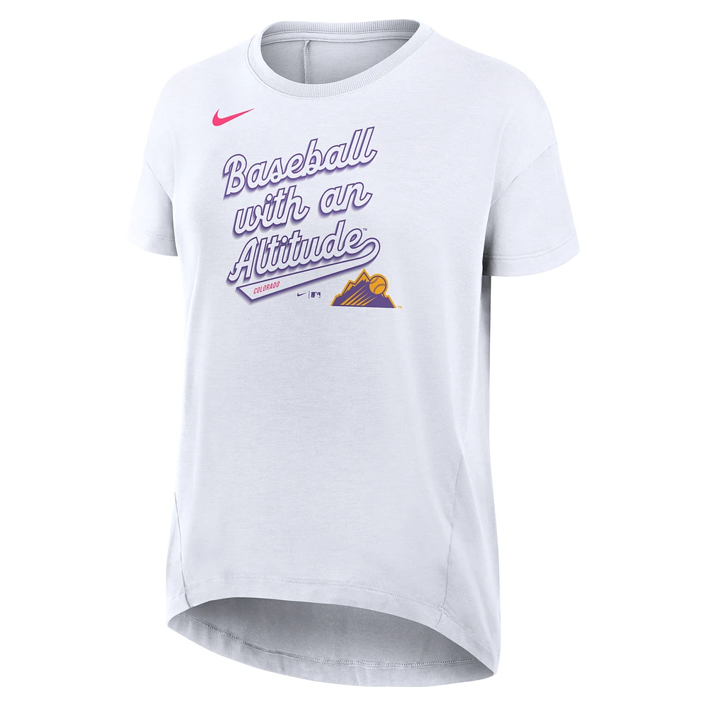 Colorado Rockies City Connect Flowy Women’s Nike Dri-FIT MLB T-Shirt