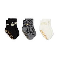 Nike Swoosh Spirit Baby Gripper Socks (3 Pairs)