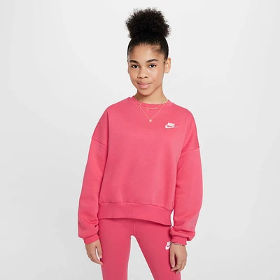 Nike Sportswear Club Fleece Girls' Boxy Crew-Neck Sweatshirt