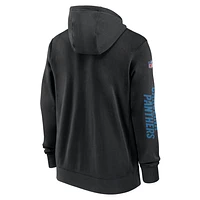 Carolina Panthers Sideline Team Issue Club Men's Nike Full Zip Hoodie