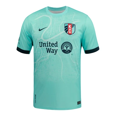 Temwa Chaŵinga KC Current 2025 Stadium Away Men's Nike Dri-FIT NWSL Replica Jersey