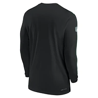 New York Jets Sideline Coach Men's Nike Dri-FIT NFL Long-Sleeve Top