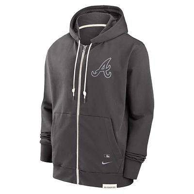 Atlanta Braves Travel Player Men's Nike Dri-FIT MLB Full-Zip Hoodie