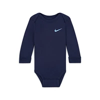 Nike Baby Essentials (0-9M) Long Sleeve Bodysuits (3 Pack)