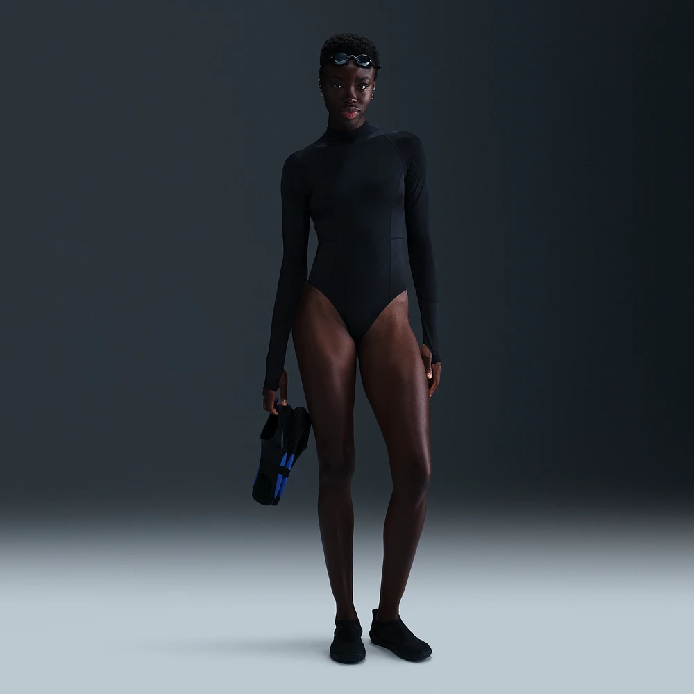 Nike Swim Fusion Women's HydraLock Long-Sleeve One-Piece (CB)