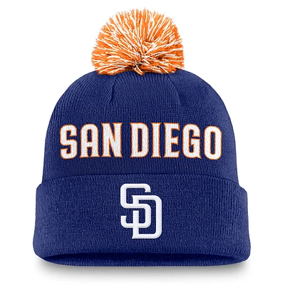 San Diego Padres Peak Men's Nike MLB Cuffed Pom Beanie