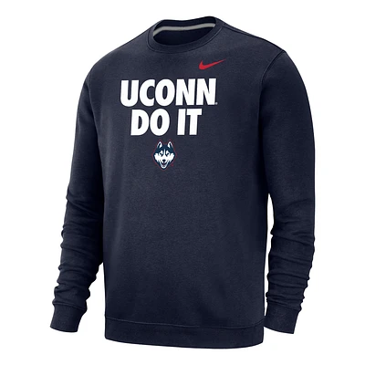 UConn Club Fleece Men's Nike College Crew-Neck Sweatshirt