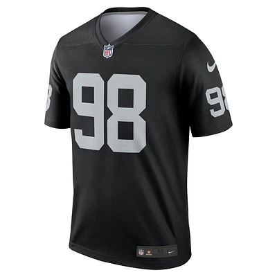 Brock Bowers Las Vegas Raiders Men's Nike Dri-FIT NFL Legend Jersey