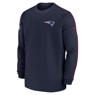 New England Patriots Sideline Coach Men’s Nike NFL Long-Sleeve Top