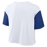 Los Angeles Dodgers Script Women's Nike Dri-FIT MLB Cropped T-Shirt