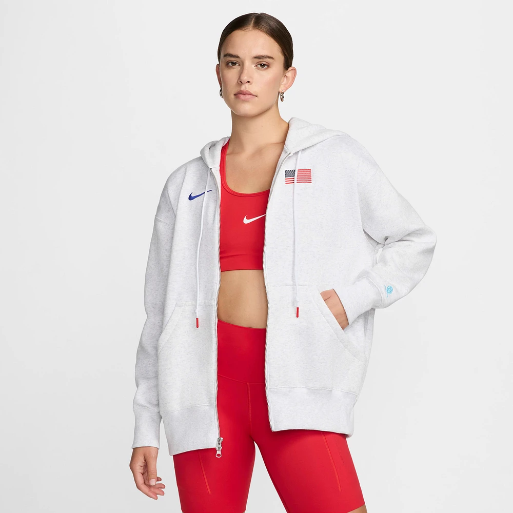 USA Phoenix Fleece Women's Nike Full-Zip Oversized Hoodie