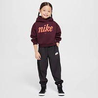 Nike Sportswear Club Little Kids' Fleece Boxy Graphic Pullover Hoodie