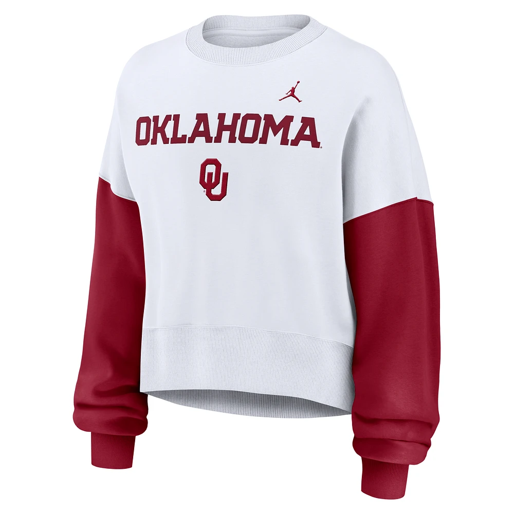 Oklahoma Sooners Primetime Women's Nike College Pullover Crew