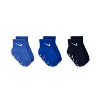 Nike Baby/Toddler Gripper Ankle Socks (3 Pairs)