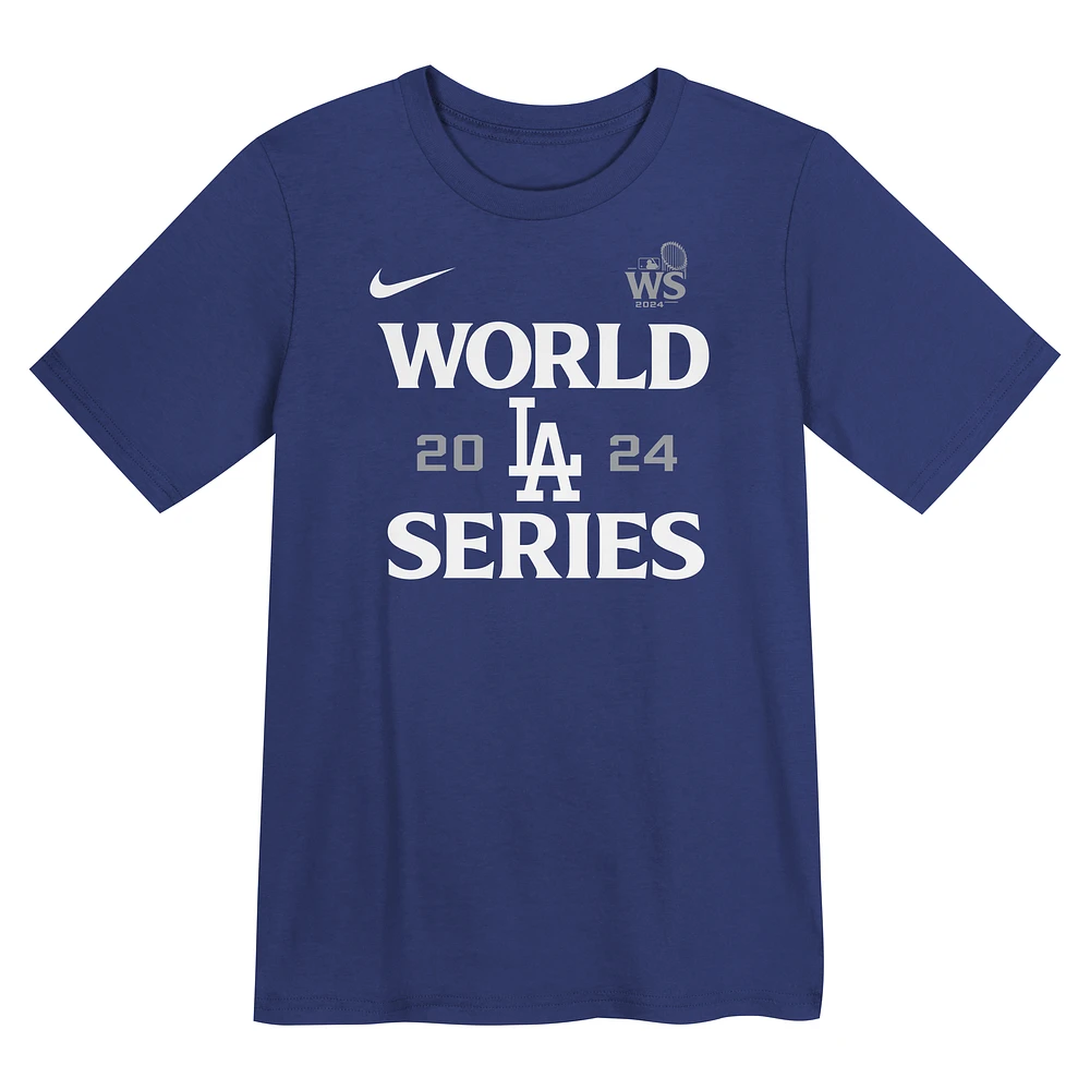 Los Angeles Dodgers 2024 World Series Authentic Collection Big Kids' Nike MLB T-Shirt