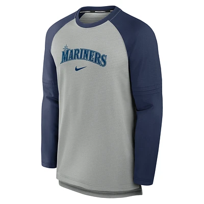 Seattle Mariners Authentic Collection Game Time Men's Nike Breathe MLB Long-Sleeve T-Shirt