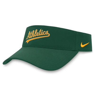 Oakland Athletics Wordmark Men's Nike Dri-FIT MLB Visor