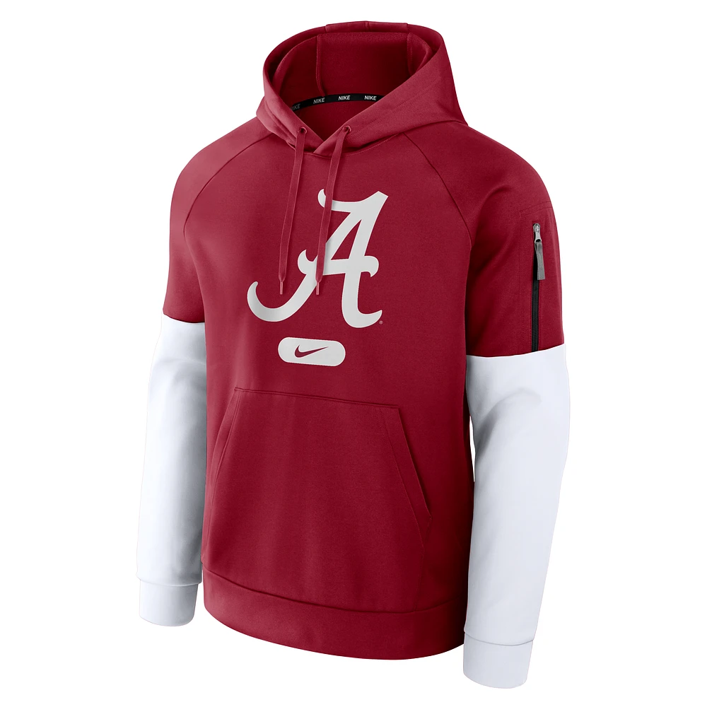 Alabama Crimson Tide Fitness Men’s Nike Therma College Pullover Hoodie