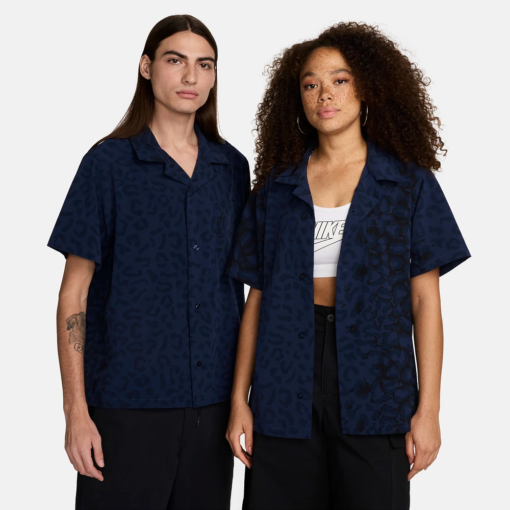 Nike SB Print Bowler Short-Sleeve Button-Up Skate Shirt