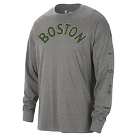 Boston Celtics 2023/24 City Edition Men's Nike NBA Max90 Long-Sleeve T-Shirt