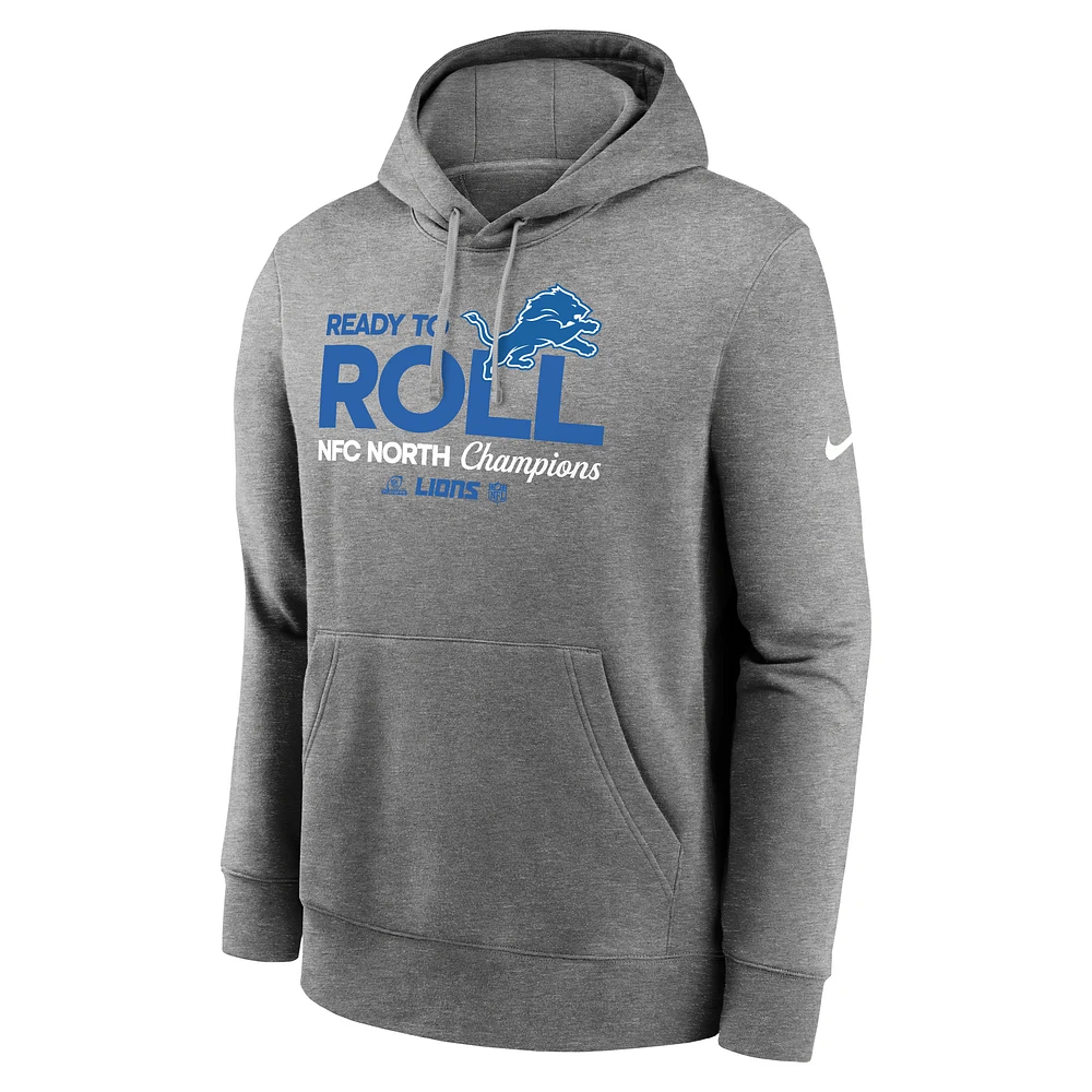 Detroit Lions 2024 NFC North Champions Trophy Collection Men's Nike NFL Pullover Hoodie