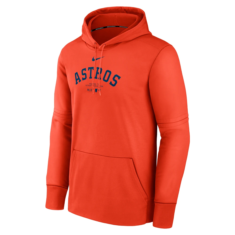 Houston Astros Authentic Collection Practice Men's Nike Therma MLB Pullover Hoodie