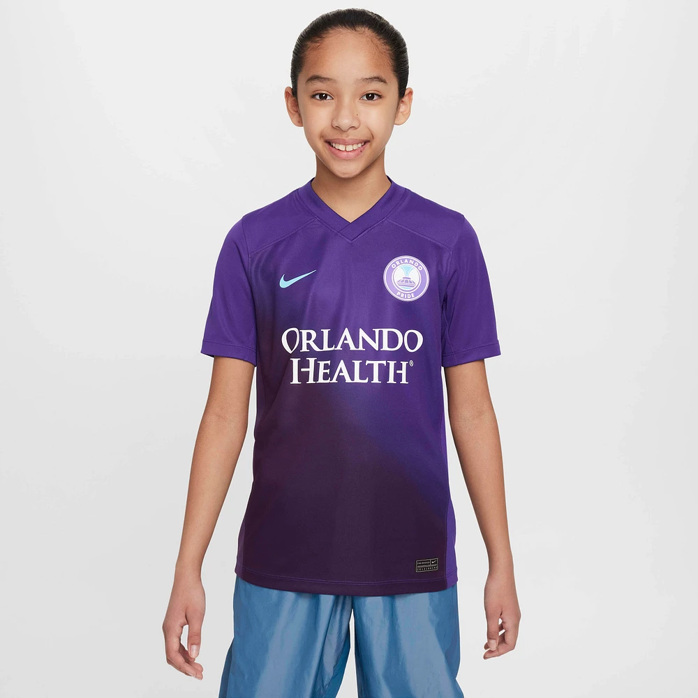 Orlando Pride 2024 Stadium Secondary Big Kids' Nike Dri-FIT NWSL Replica Jersey