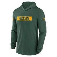 Green Bay Packers Sideline Men's Nike Dri-FIT NFL Long-Sleeve Hooded Top