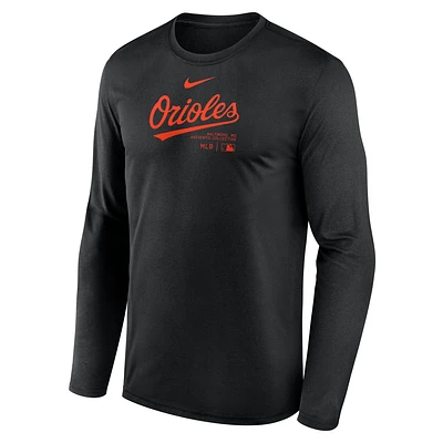 Baltimore Orioles Authentic Collection Practice Men's Nike Dri-FIT MLB Long-Sleeve T-Shirt