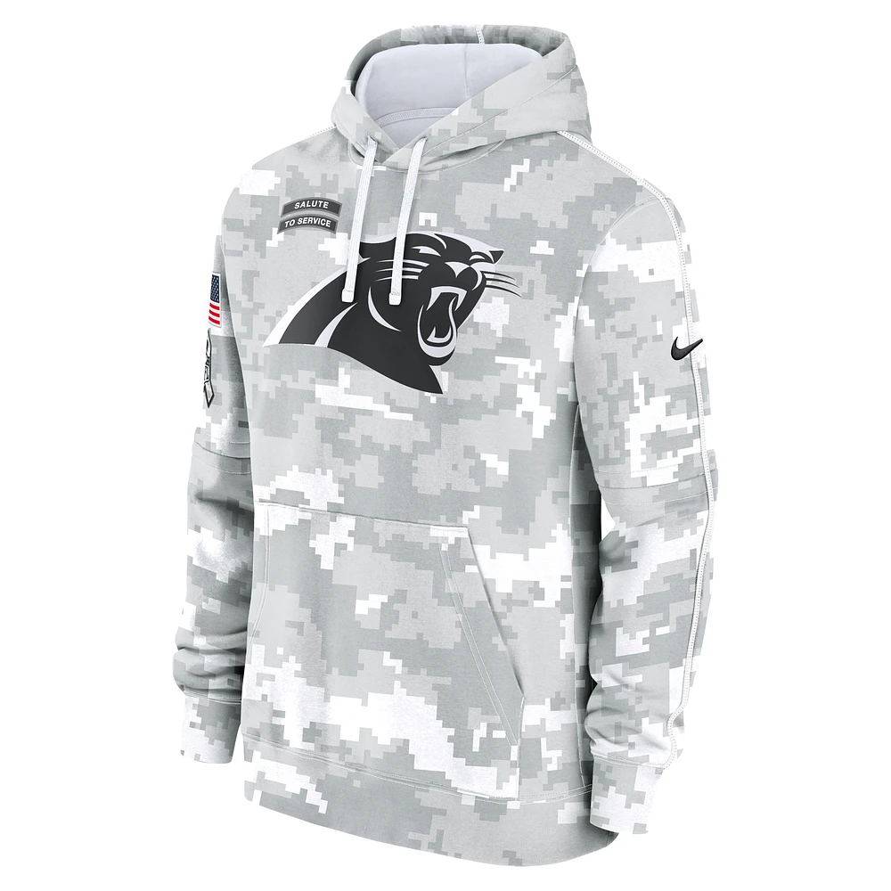 Carolina Panthers Salute to Service Primary Edge Club Men's Nike NFL Pullover Hoodie